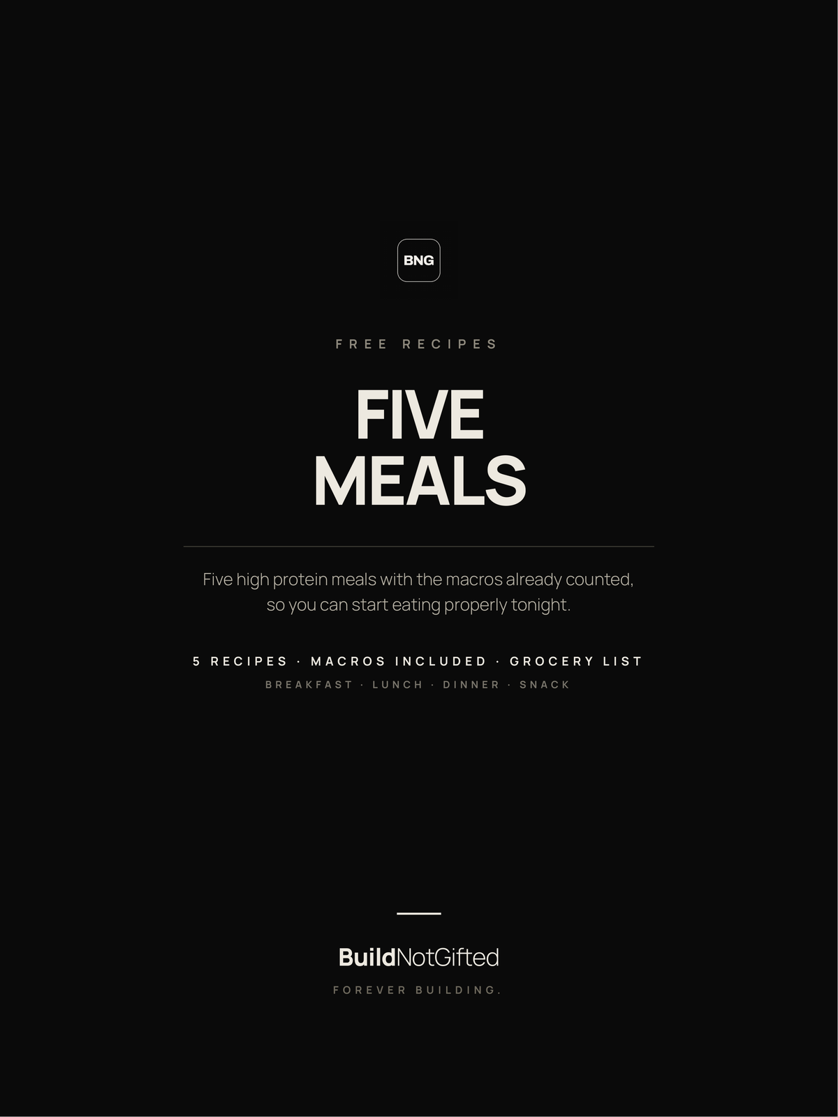 Five Meals