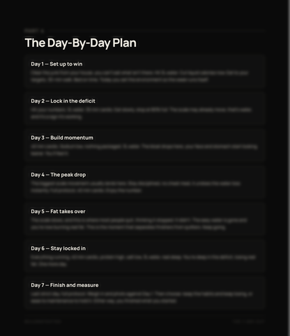 The 7-Day Cut
